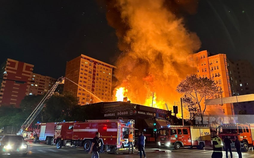 FHN "Ağ çiçəyim"dəki yanğınla bağlı məlumat yaydı - YENİLƏNİB (FOTOLAR-VİDEO)